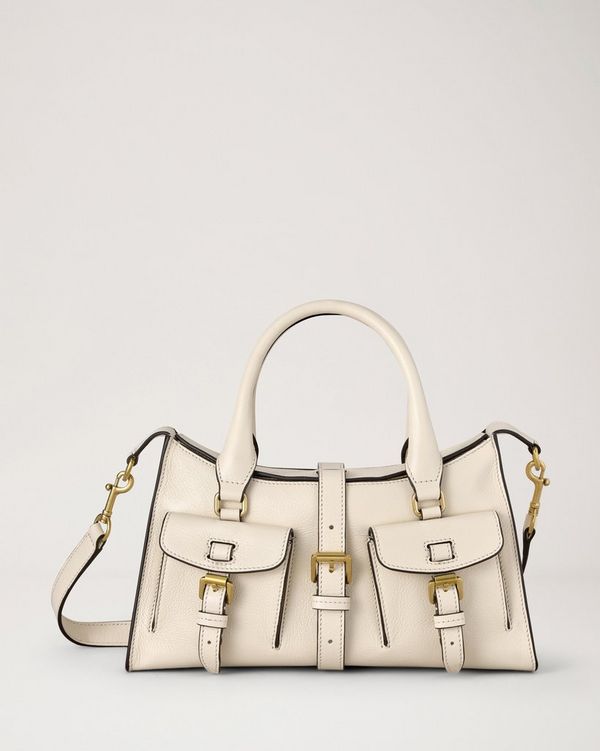 Mulberry | Small Roxanne | Eggshell High Shine Leather | Women