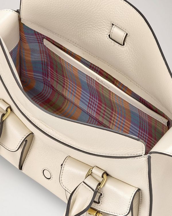Mulberry | Small Roxanne | Eggshell High Shine Leather | Women