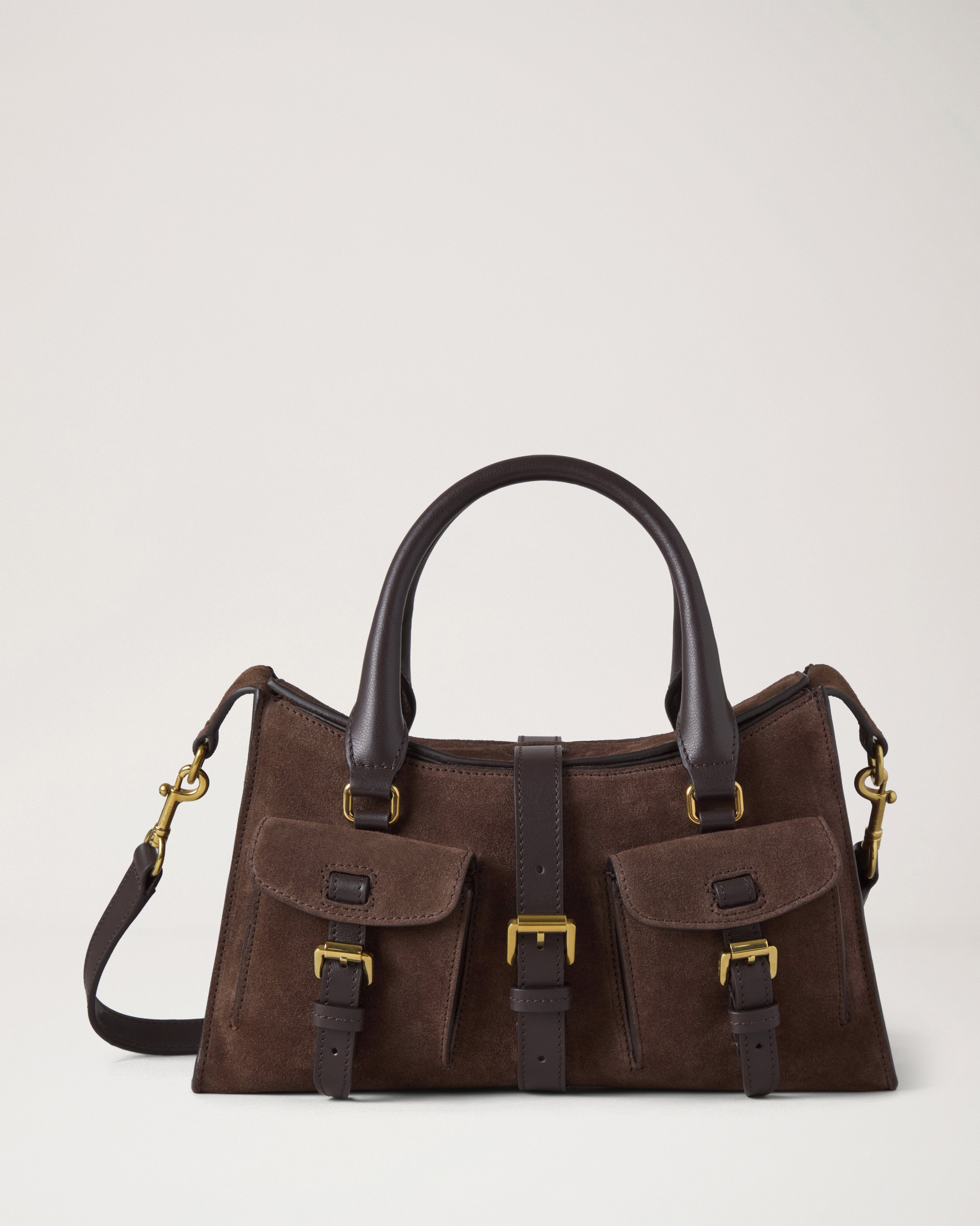 Mulberry | Small Roxanne | Chocolate Suede | Roxanne