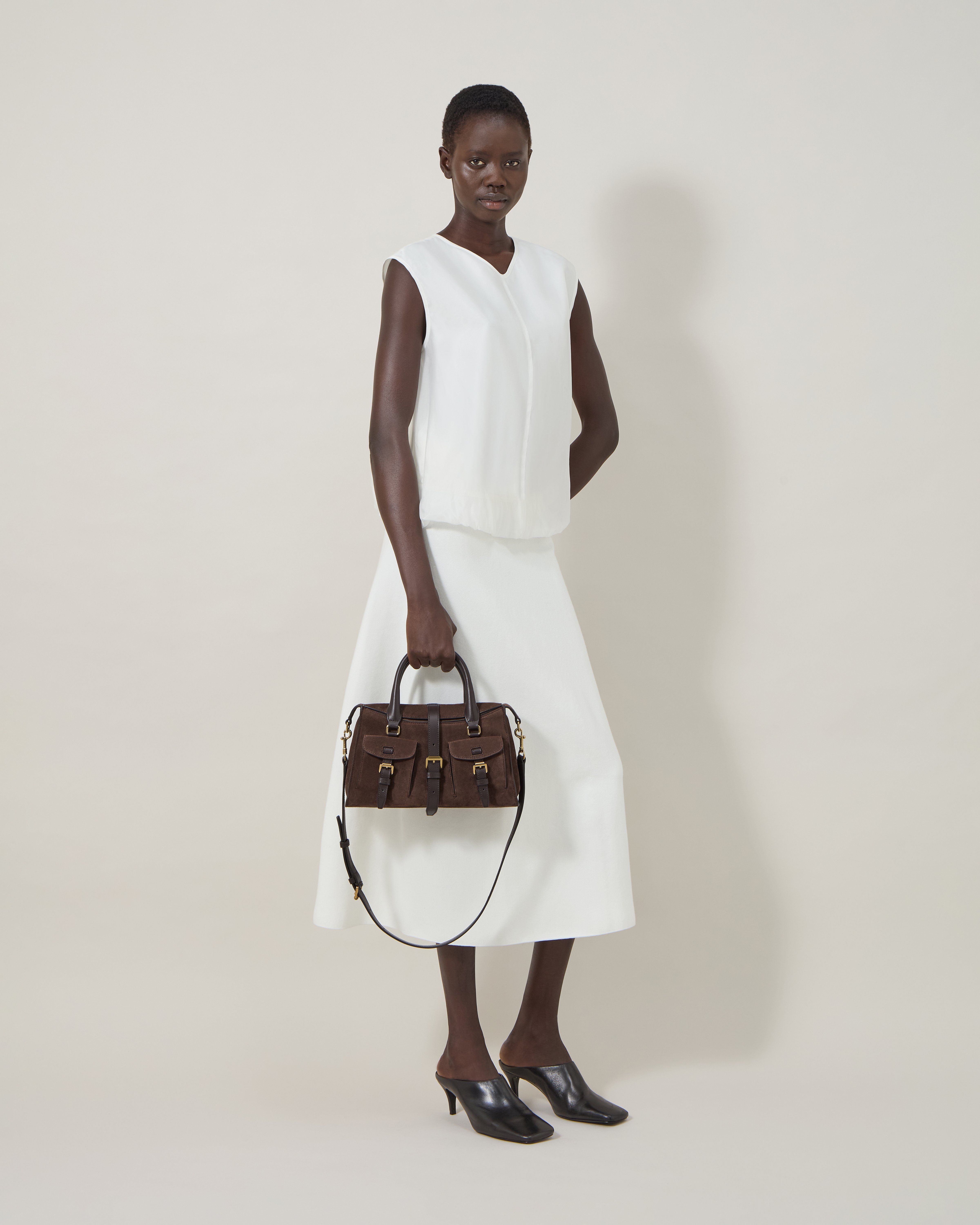 Mulberry | スモール ロクサンヌ | チョコレート スエード | ロクサンヌ