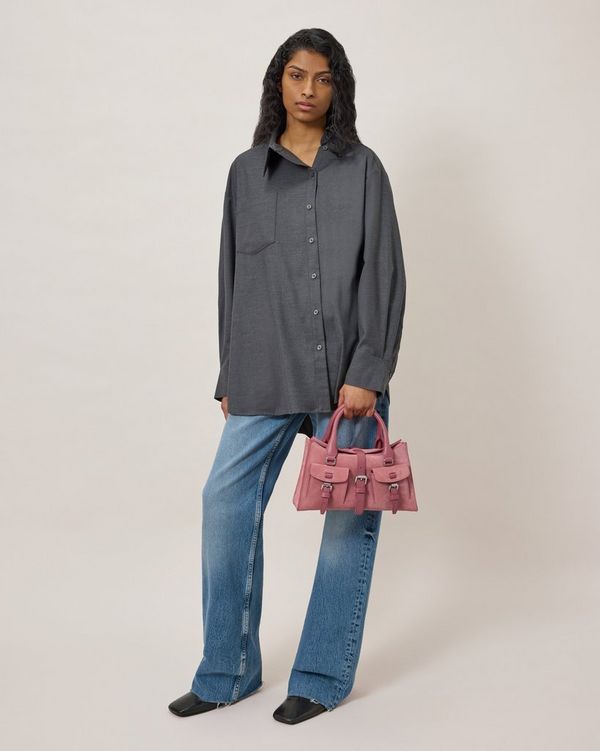Mulberry | スモール ロクサンヌ | ピンクスクランピー スエード