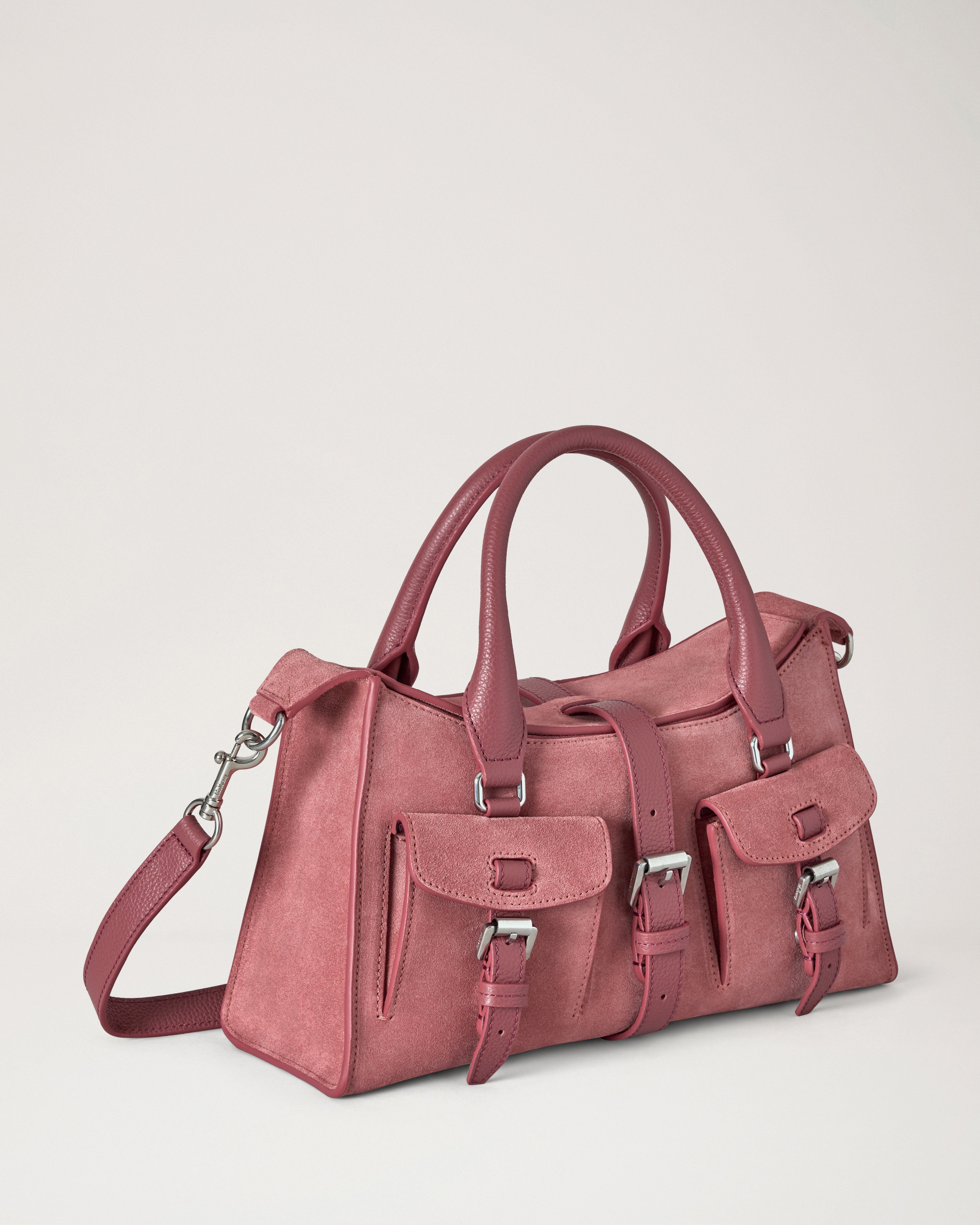 Mulberry | スモール ロクサンヌ | ピンクスクランピー スエード 