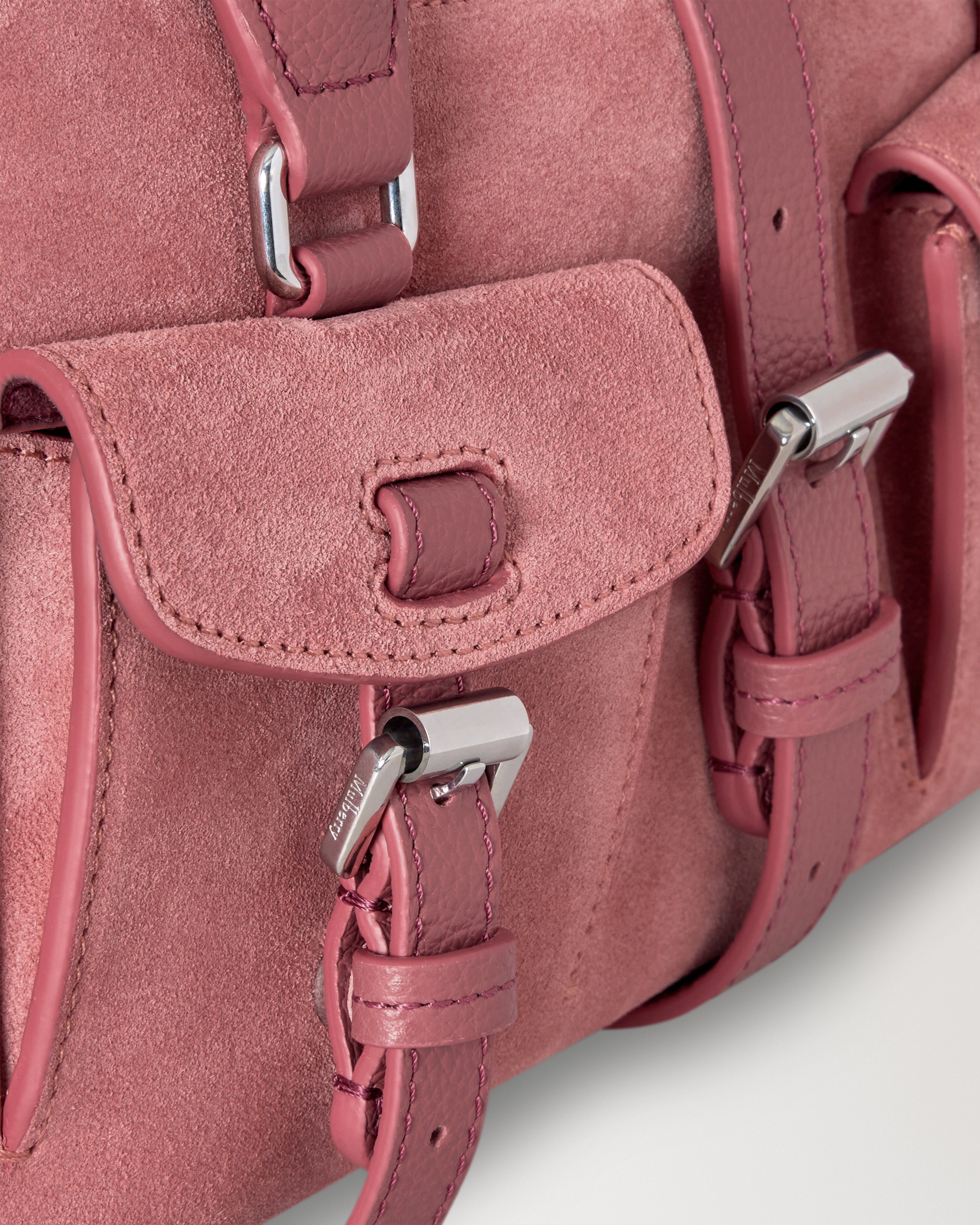 Mulberry | スモール ロクサンヌ | ピンクスクランピー スエード 