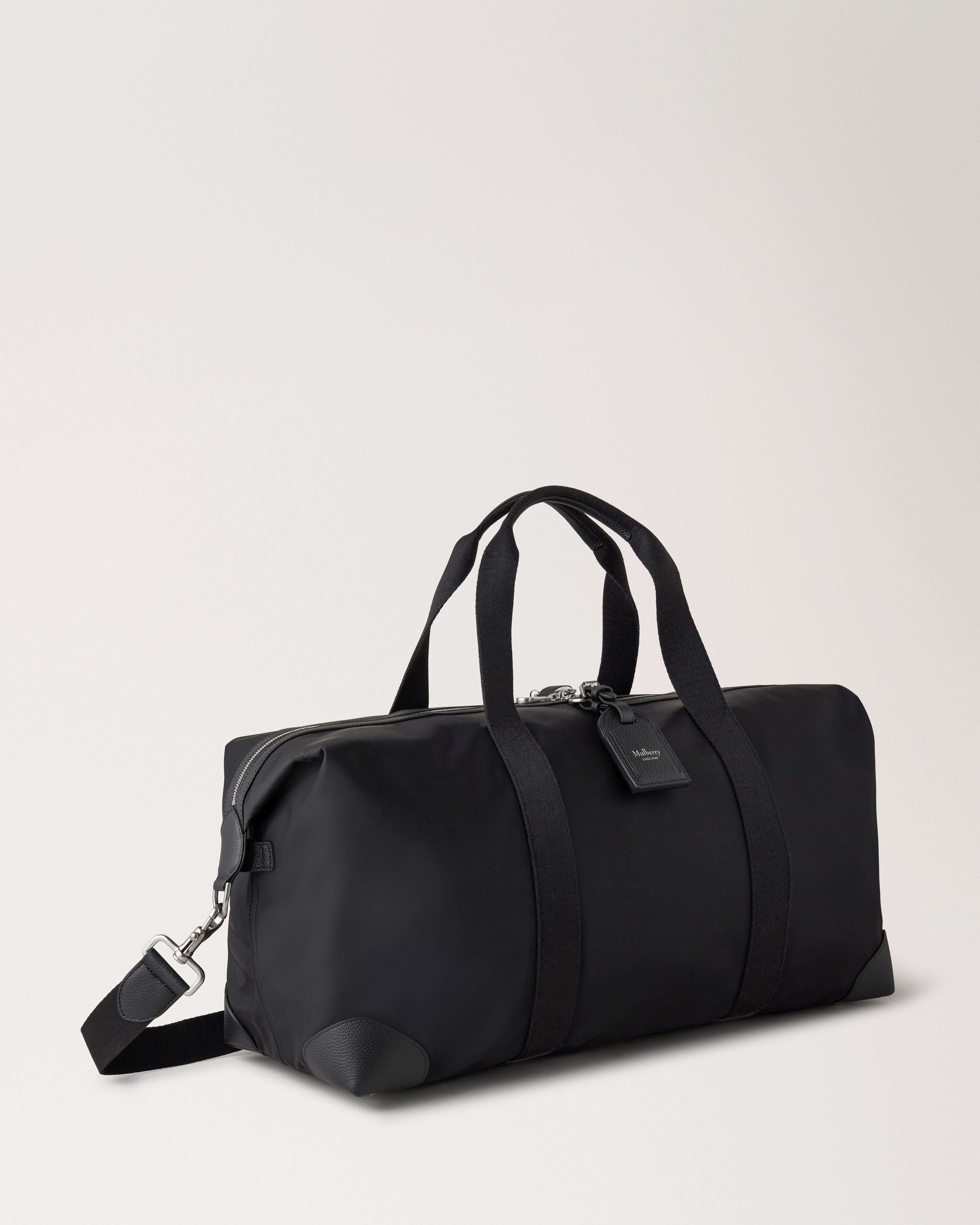 Heritage Medium Clipper Nylon Black Nylon Men Mulberry