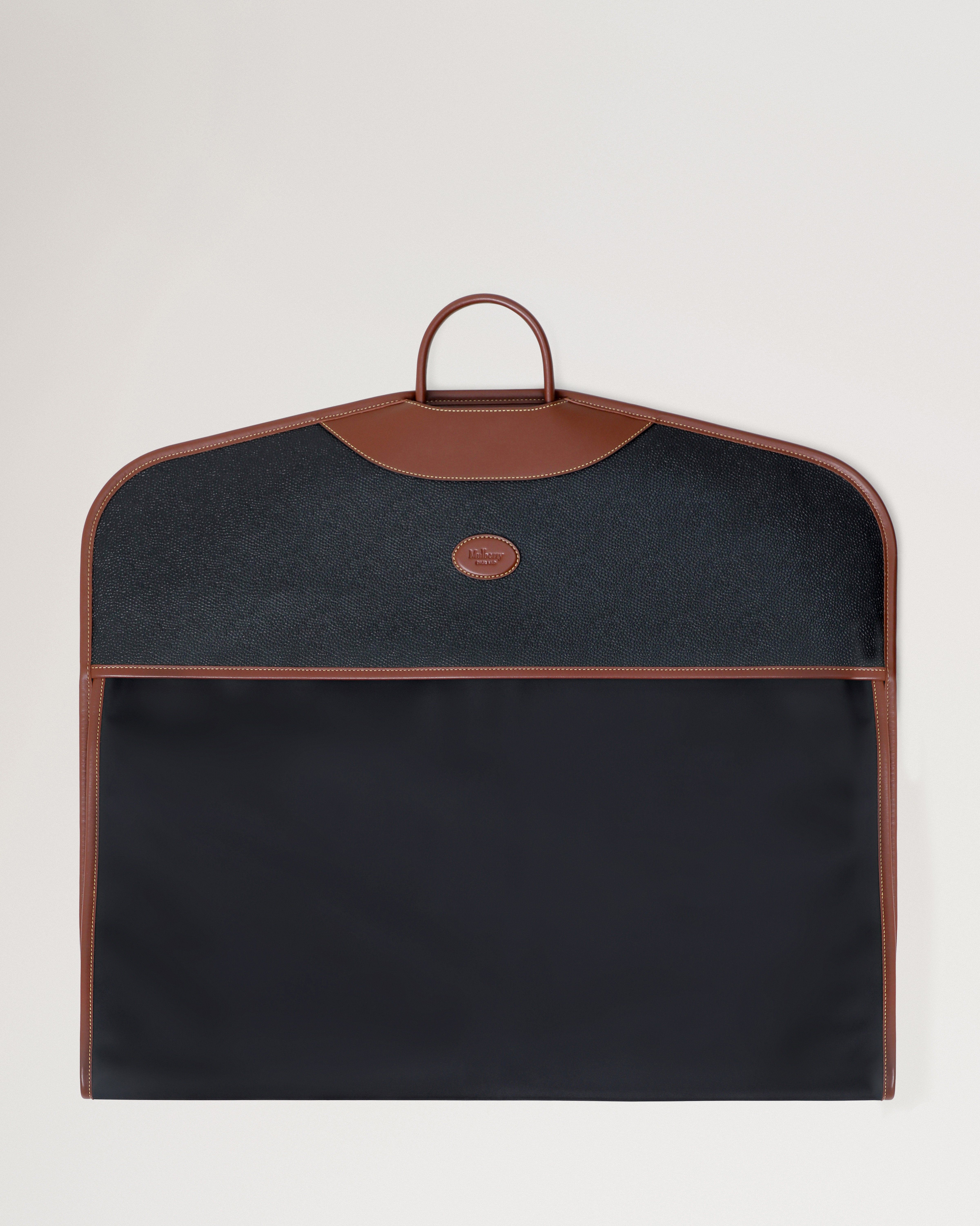 Heritage Suit Carrier Black Cognac Eco Scotchgrain Women Mulberry