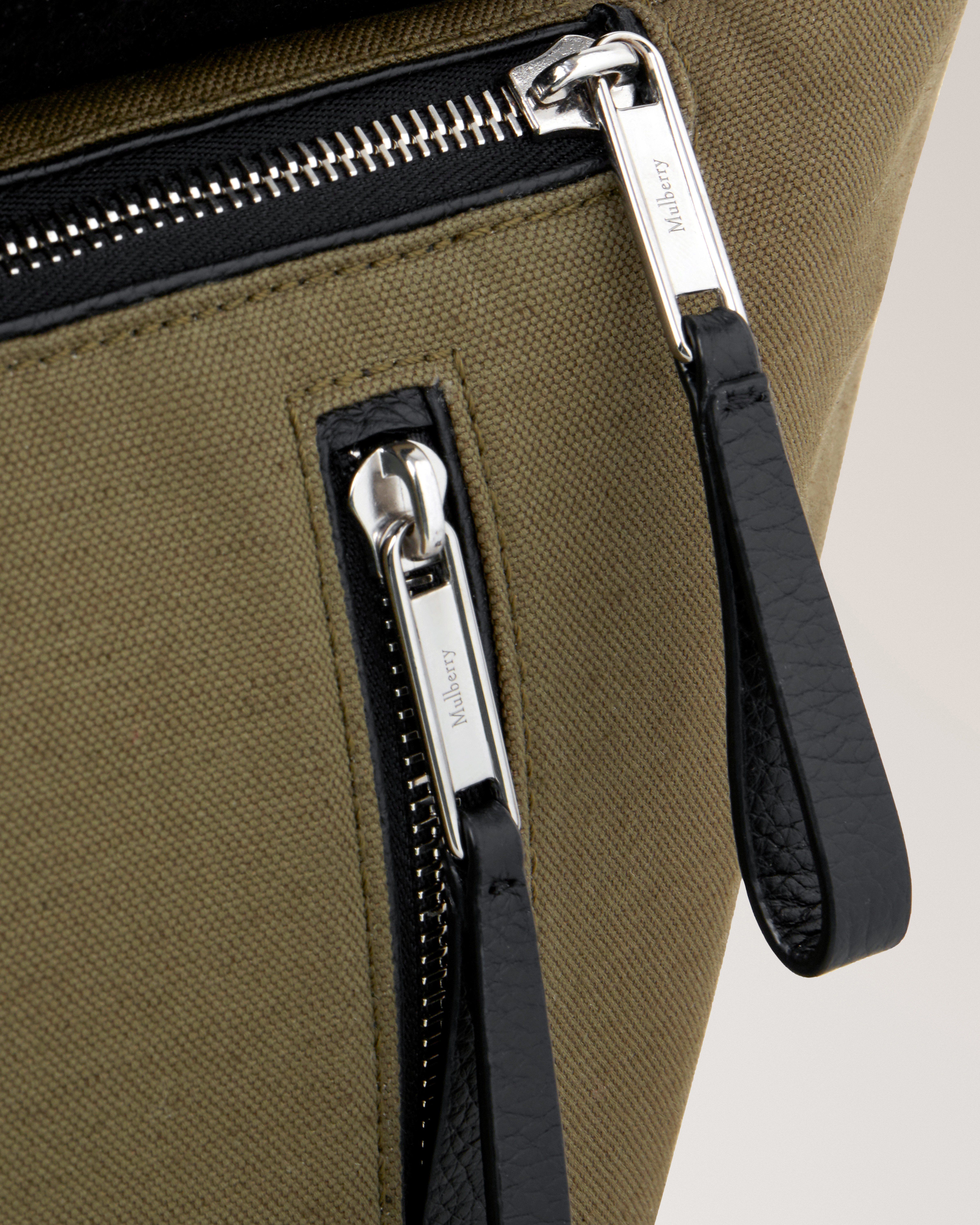 Skye Messenger | Olive & Black Canvas & Small Classic Grain | Men ...