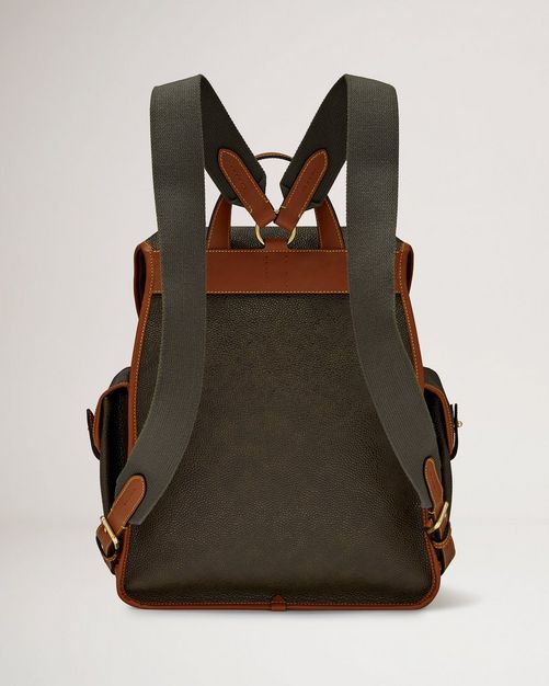 Heritage Rucksack BioVeg Scotchgrain in Braun Cognac Damen Mulberry