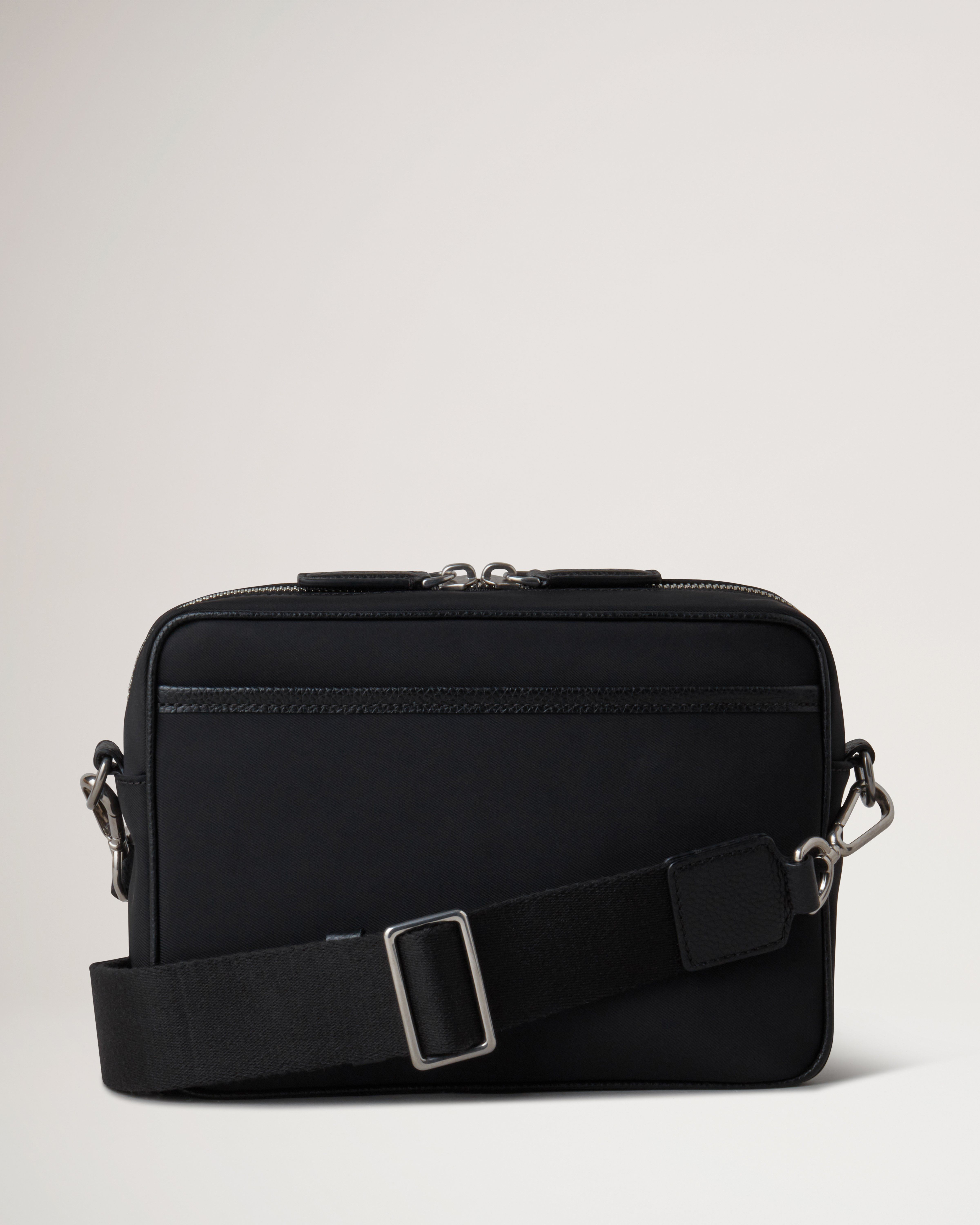 Black nylon outlet crossbody