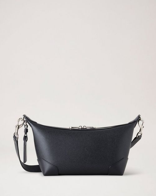 Heritage Crossbody Clipper Black Printed Eco Scotchgrain Flat