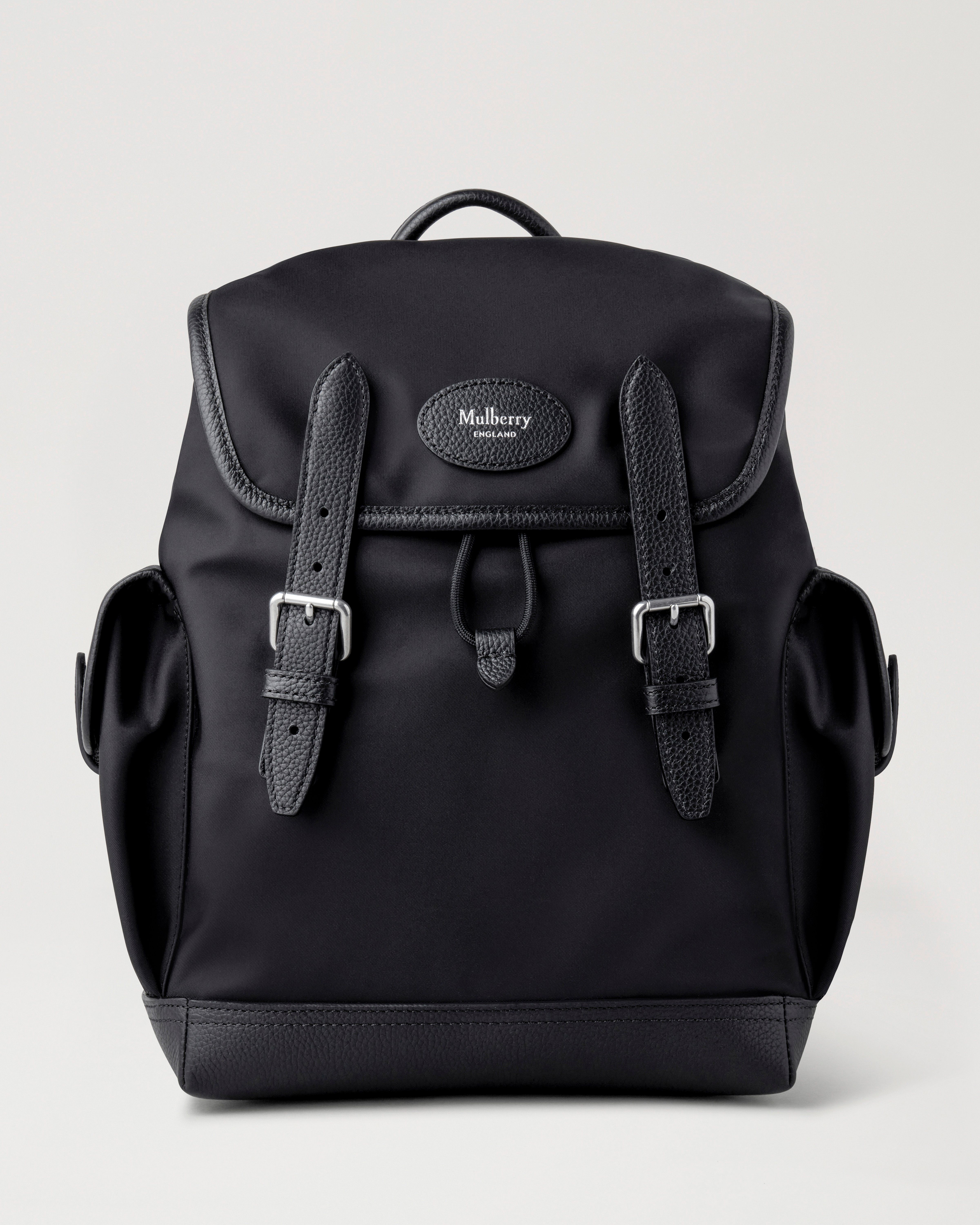 Black nylon cheap mini backpack