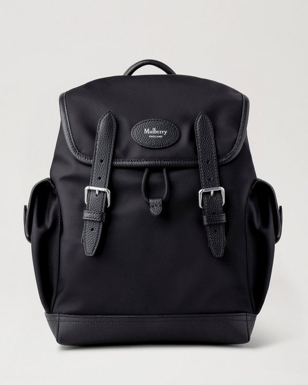 Mulberry Mini Heritage Nylon Backpack Black