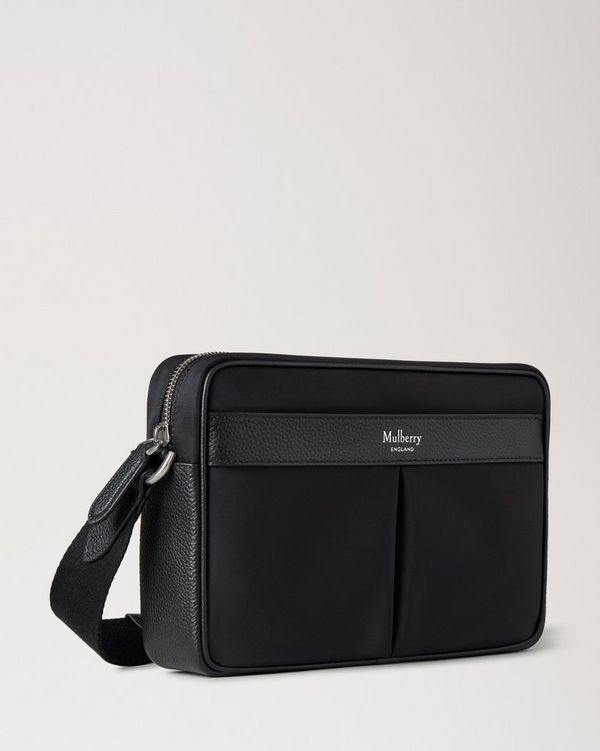 Mulberry | Heritage Nylon Crossbody | Black Nylon & Small
