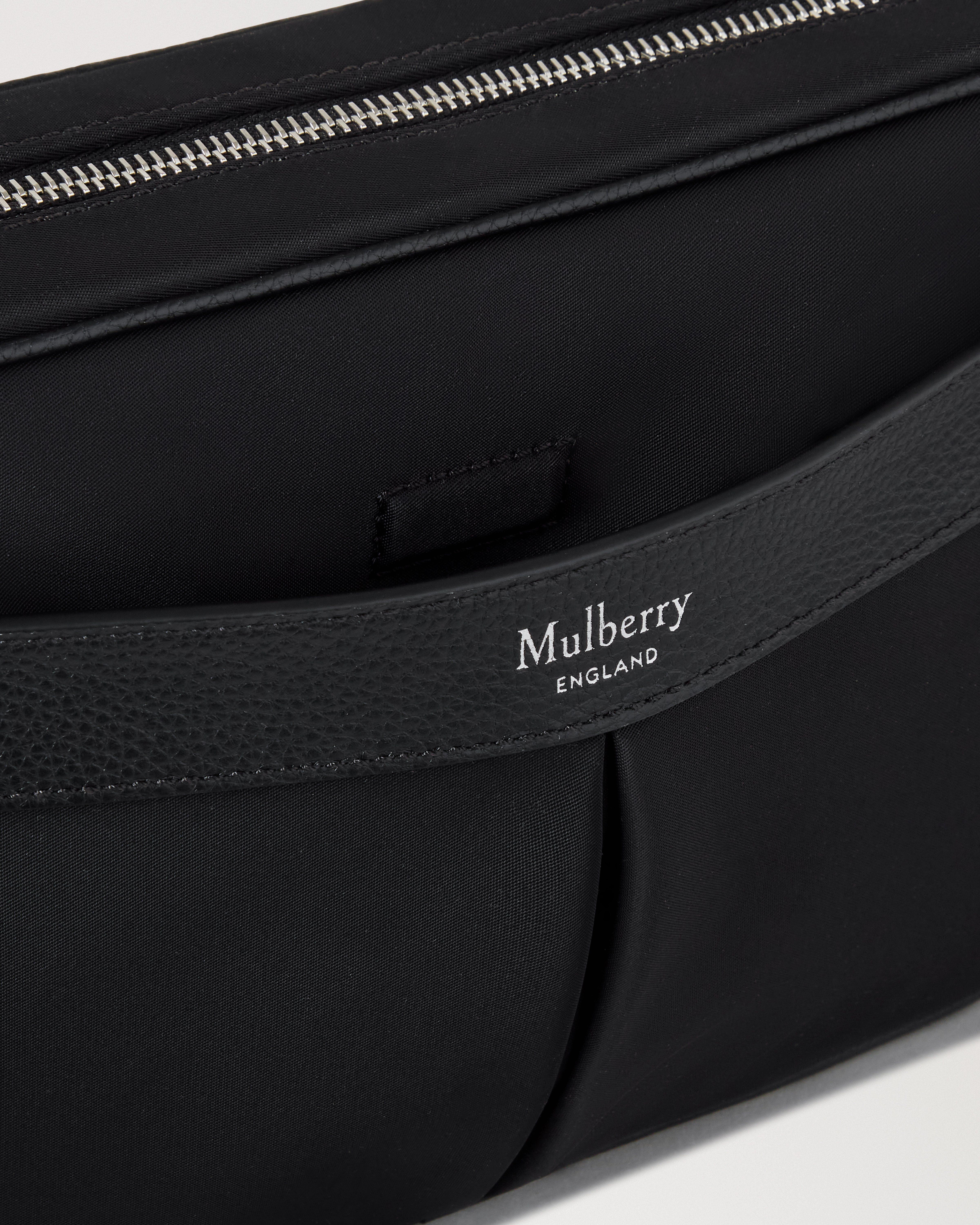 Mulberry | ヘリテージ ナイロン クロスボディ | ブラック ナイロン 