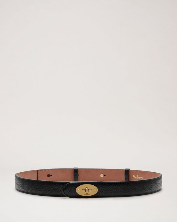 Darley Belt Black Natural Grain Leather Darley Mulberry