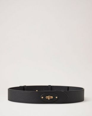 Jet Black Leather Gucci Belts For Man