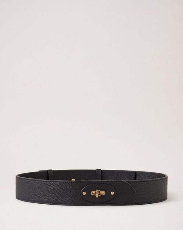 Darley Belt | Black Small Classic Grain | Darley | Mulberry