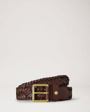 Mulberry Company England Brown Braided Belt 30/75 Mulberry - Heritage 3.5cm Braided Leather Belt - Brown Mulberry main image 3