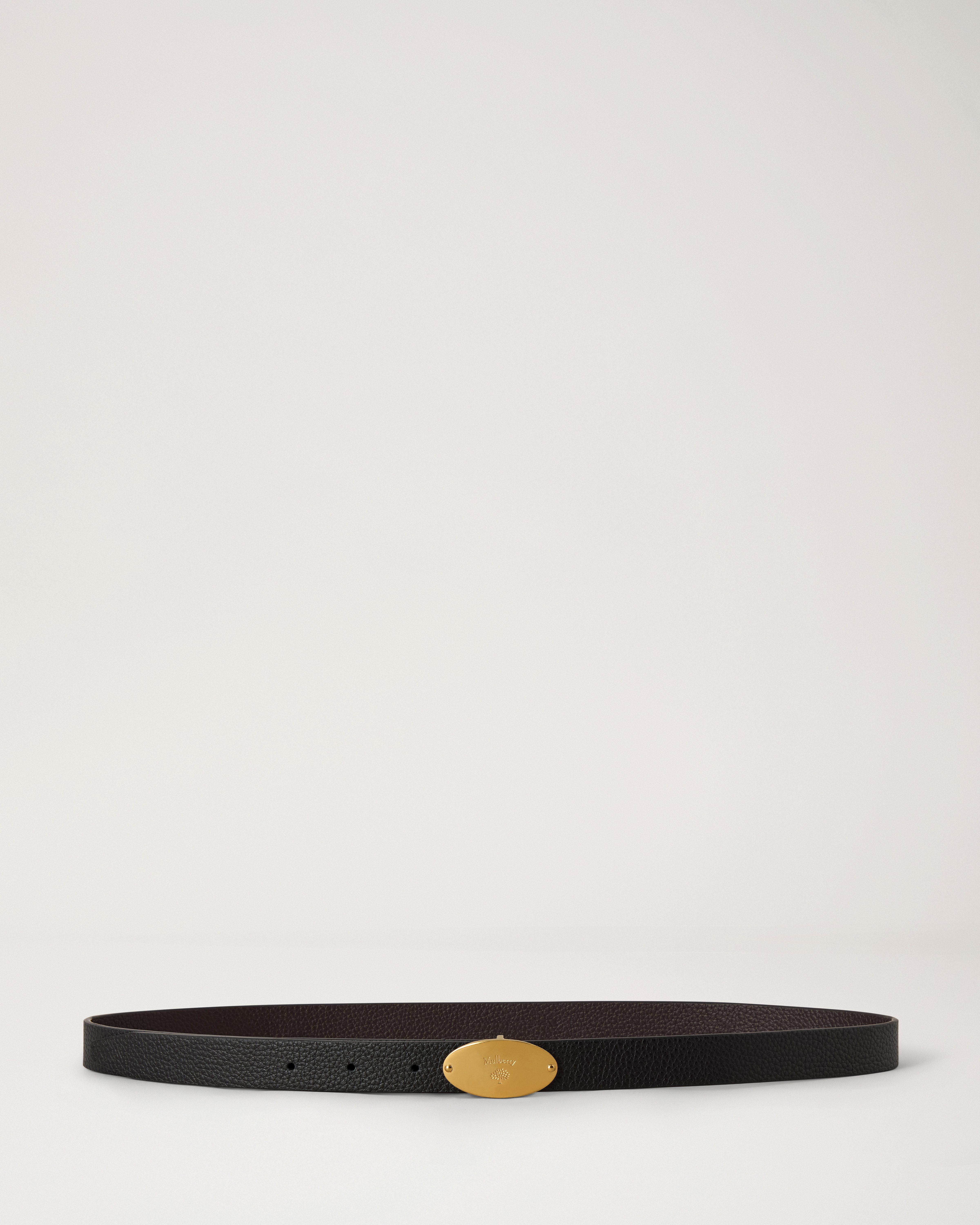 Reversible Skinny Plaque Belt