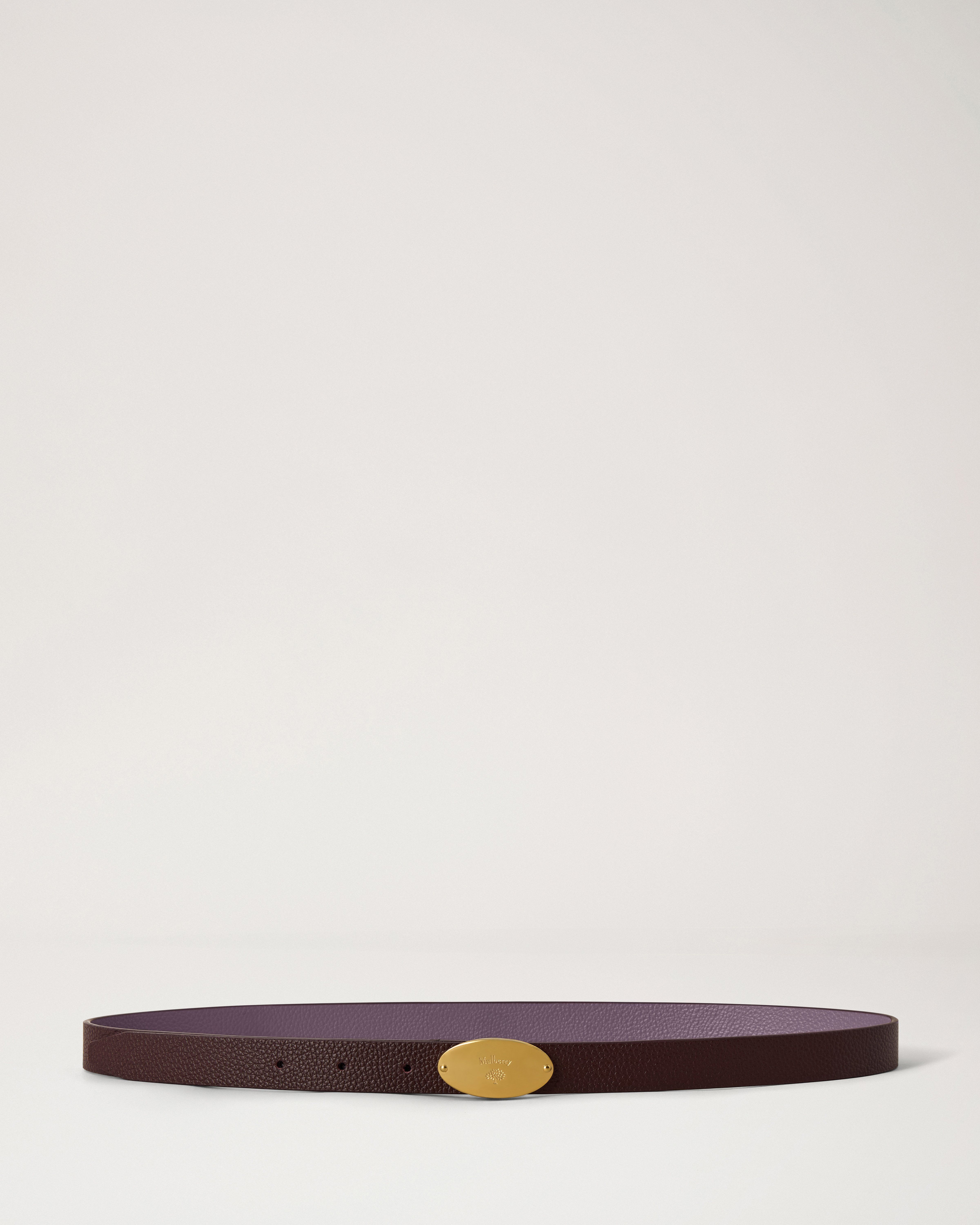 Reversible Skinny Plaque Belt