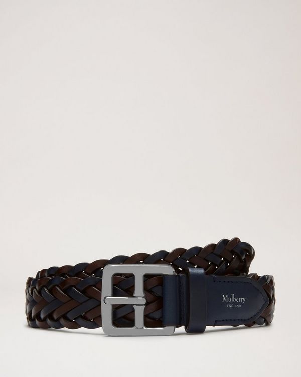 Men's braided hotsell leather belts