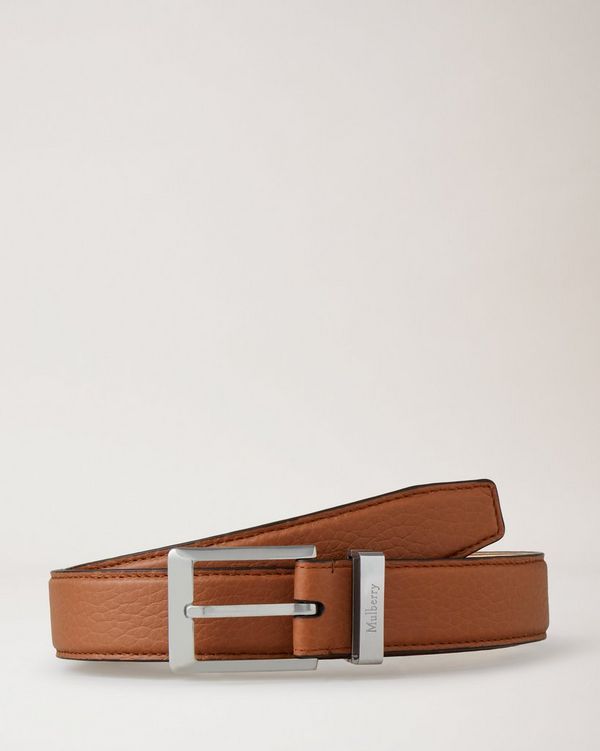 Men's Braided Belt in Chestnut