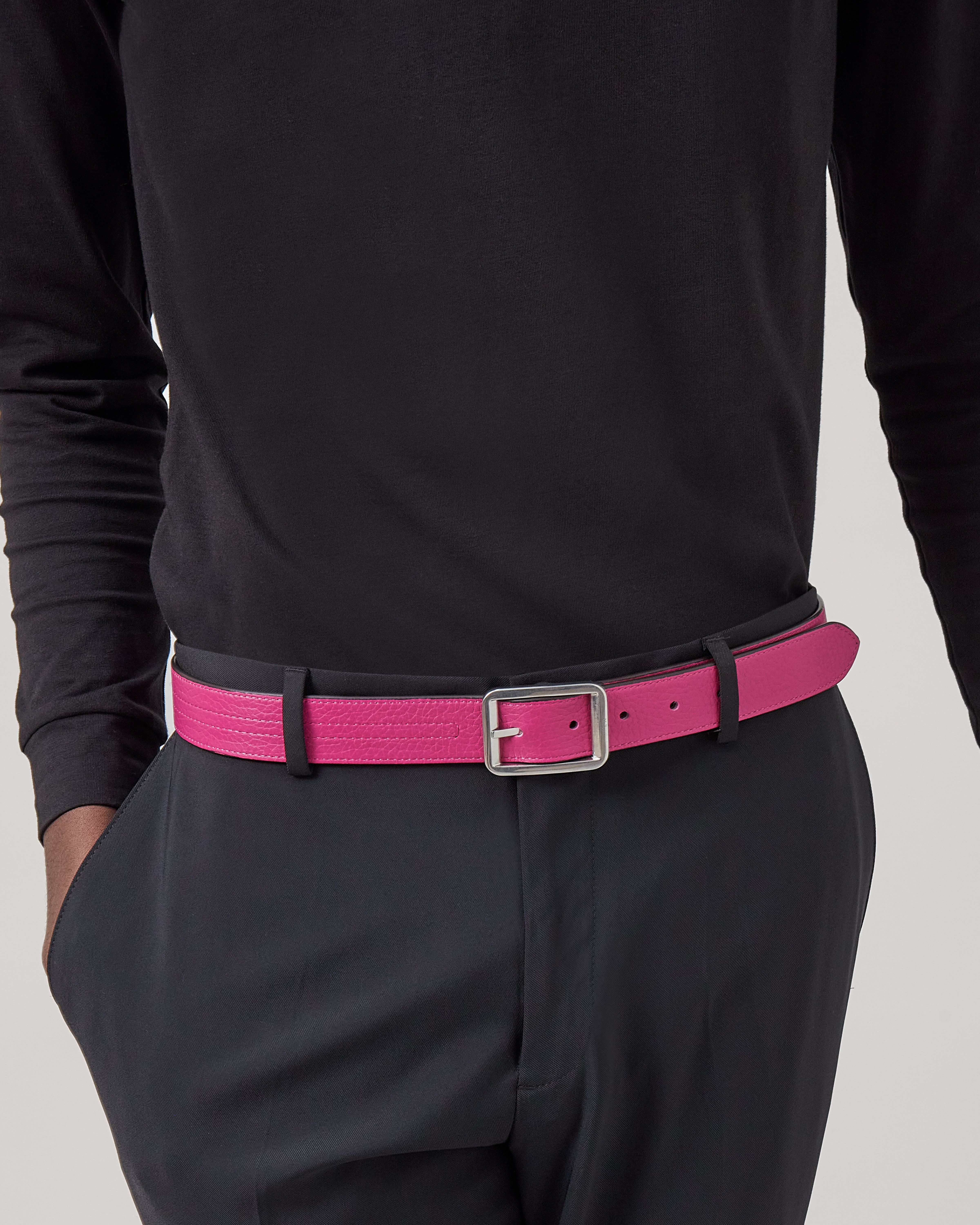 Pink belt outlet men