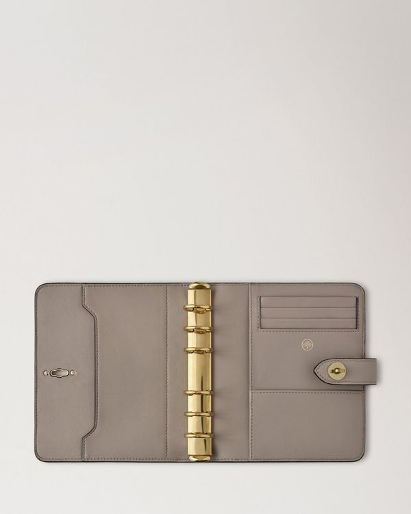 Mulberry | Postman's Lock Agenda | Cashmere Taupe Small Classic Grain