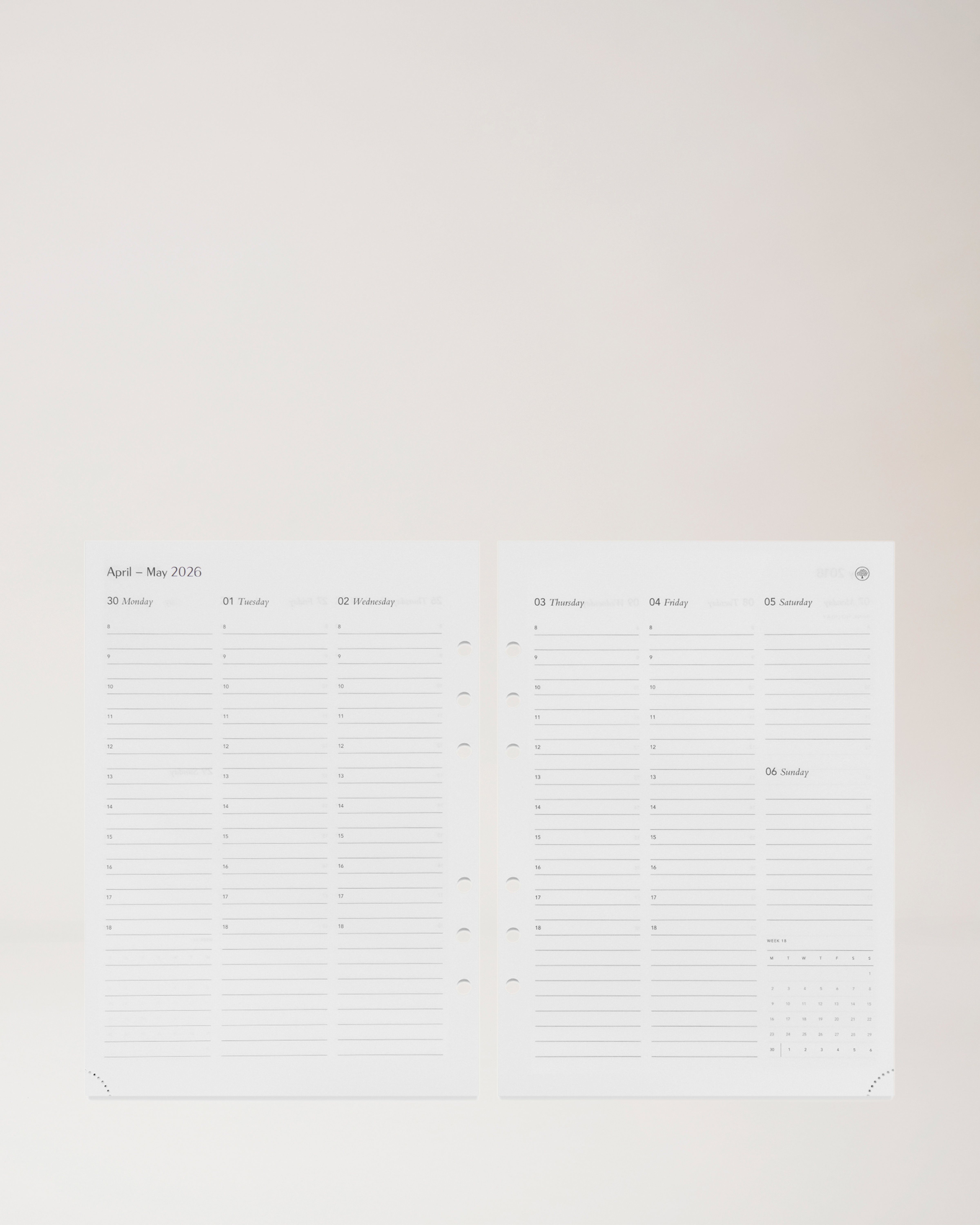 2026 Planner Diary Insert