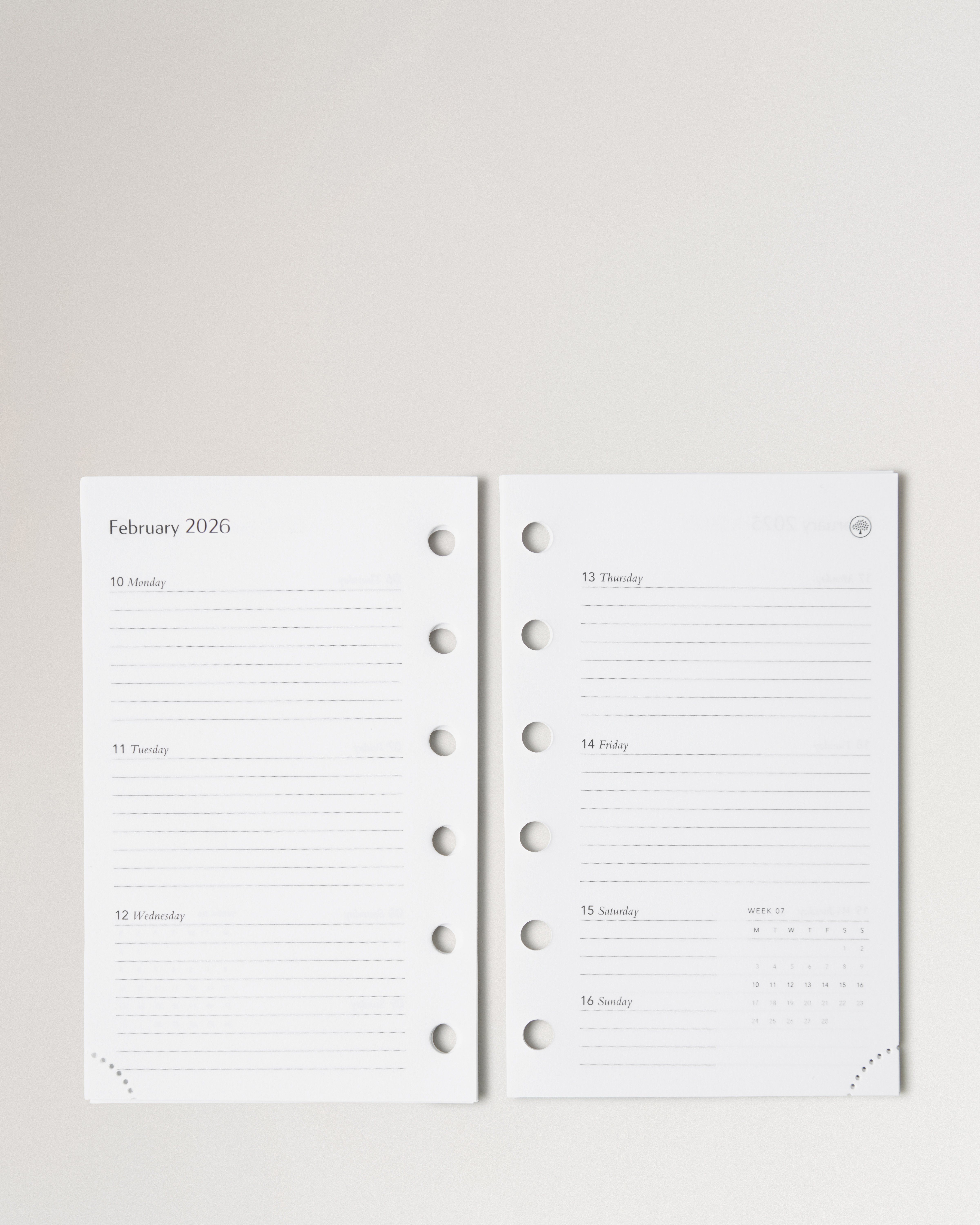 2026 Pocket Book Diary Insert