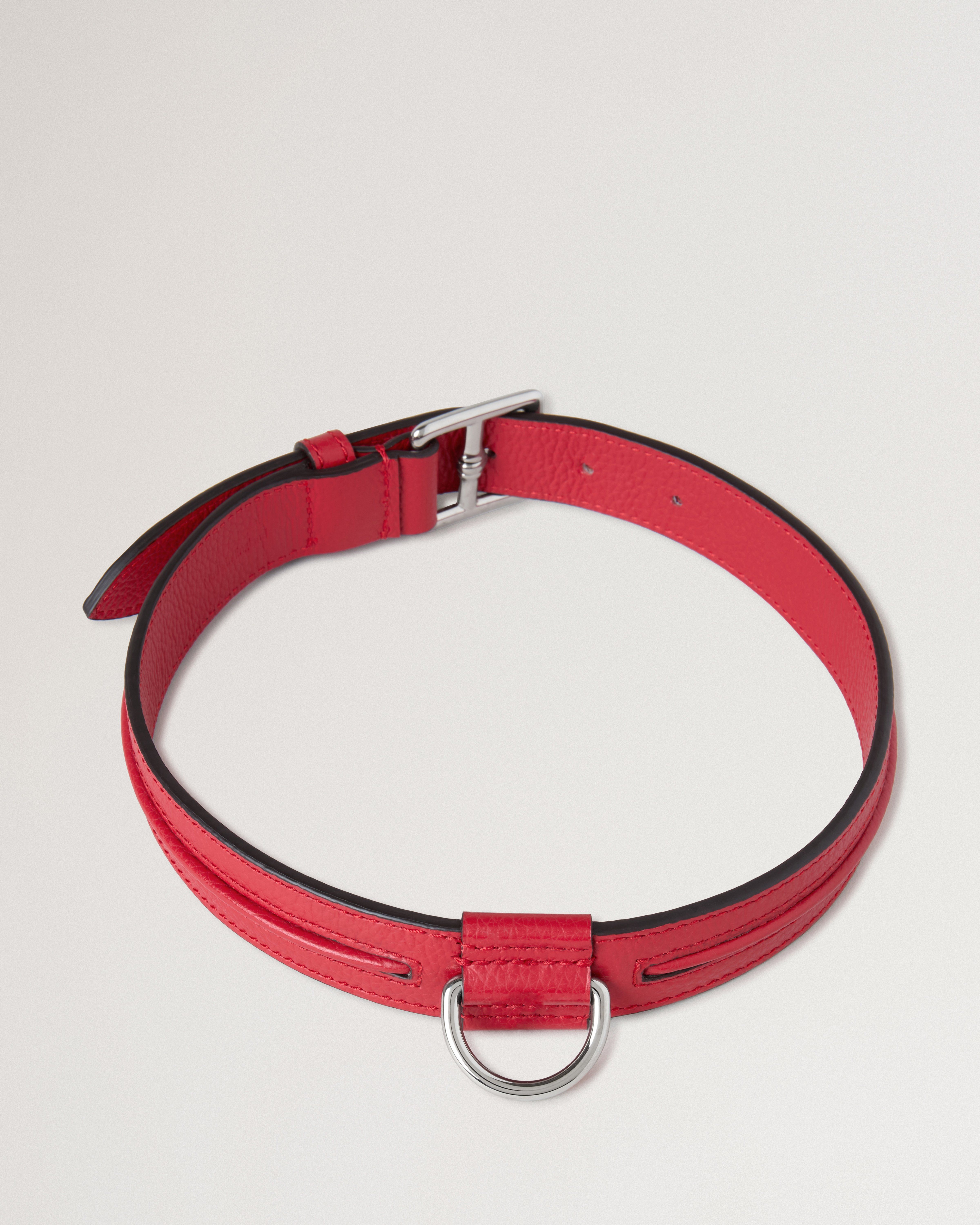 Mulberry | レザー ドッグ カラー ラージ | ランカスターレッド