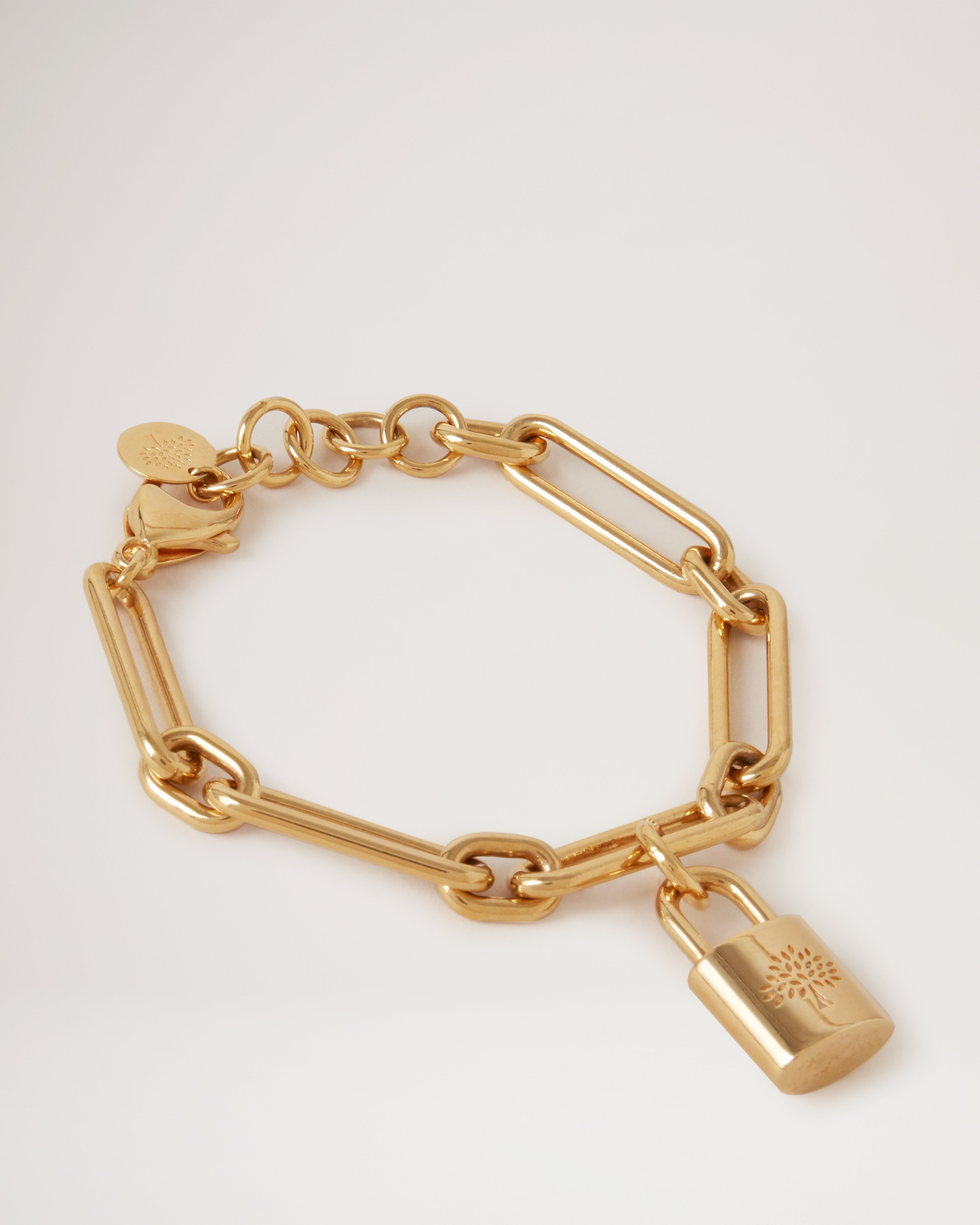 Gold deals padlock bracelet