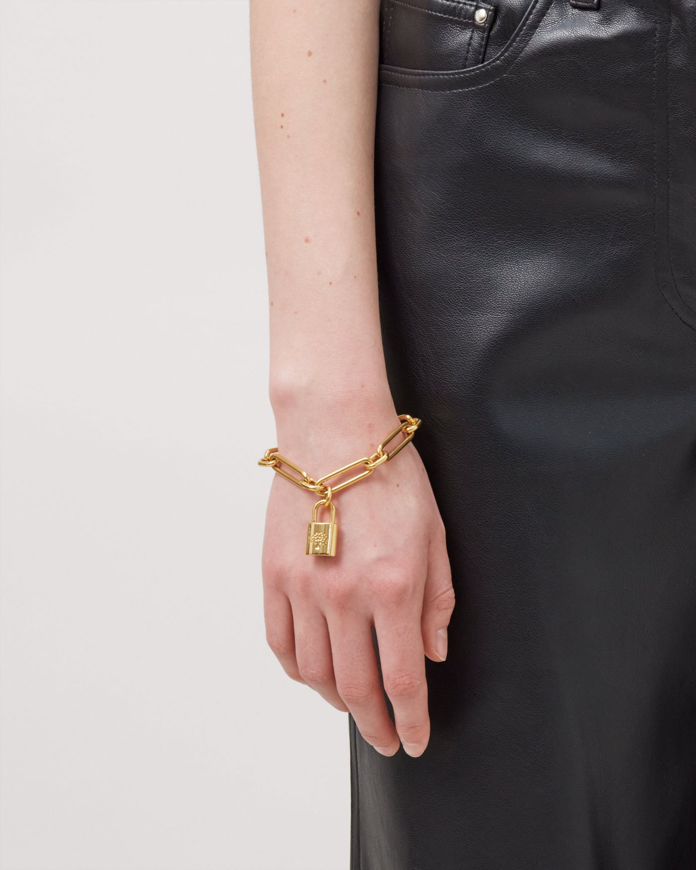 Brass high store gold bracelet