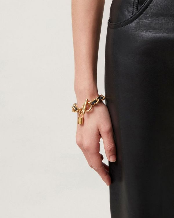 Lily Leather Chain Bracelet Small