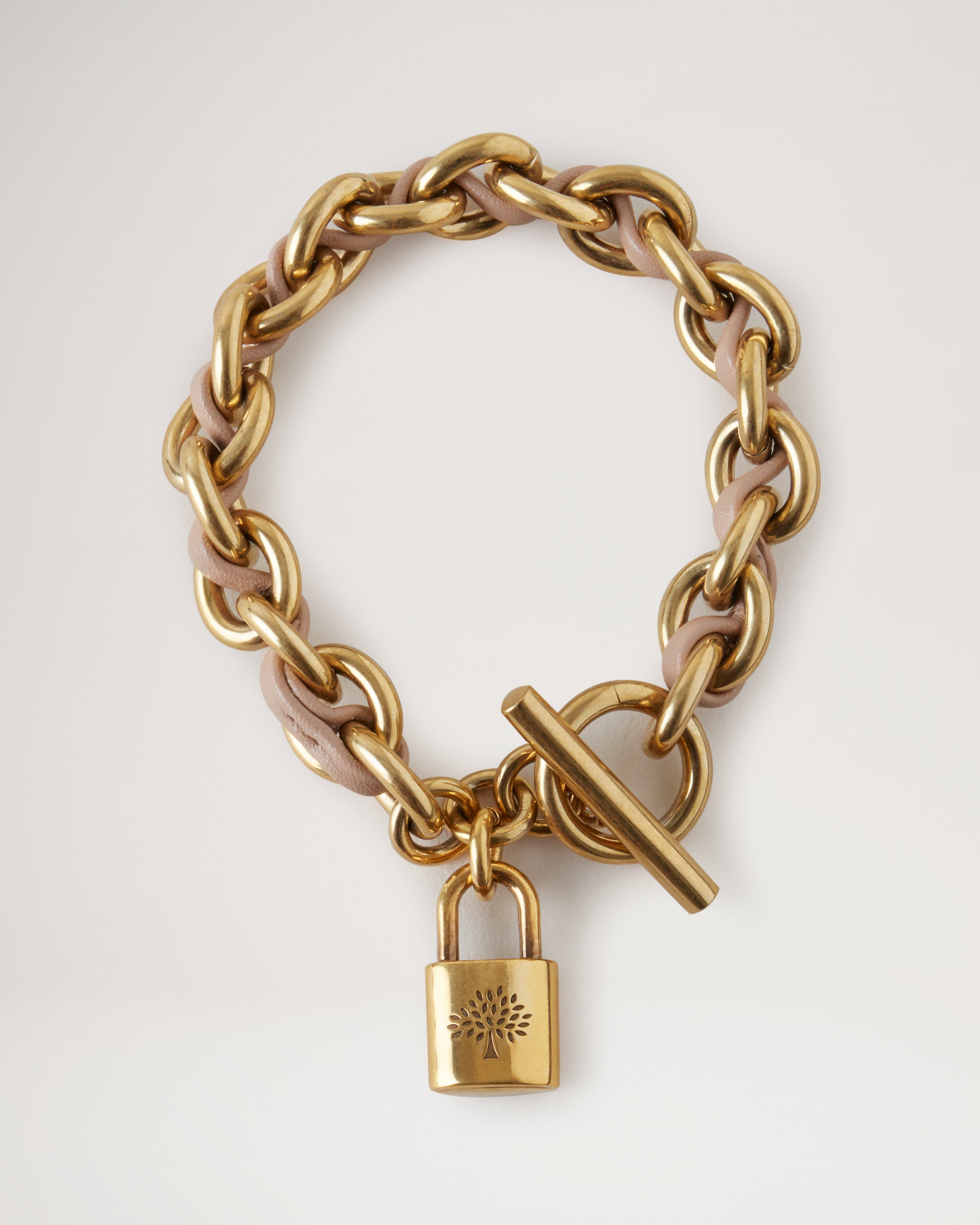 Lily Leather Chain Bracelet Small