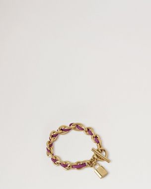 lily-leather-chain-bracelet-small-orchid-bloom-small-classic-grain-plated-stainless-steel
