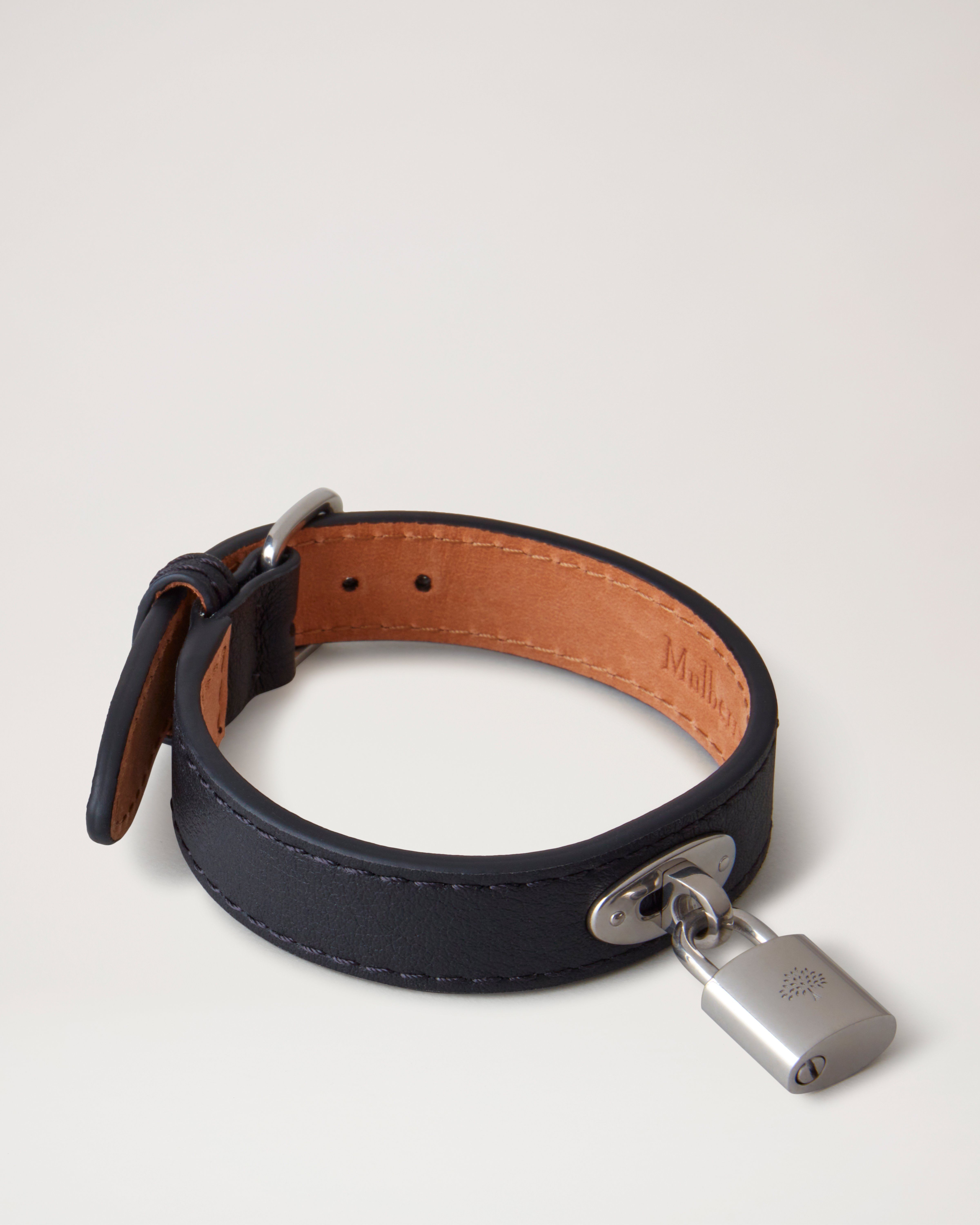 Padlock Leather Bracelet