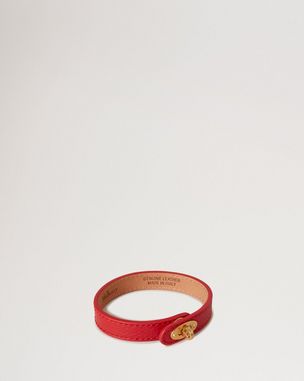 bayswater-thin-bracelet-scarlet-red-small-classic-grain-brass