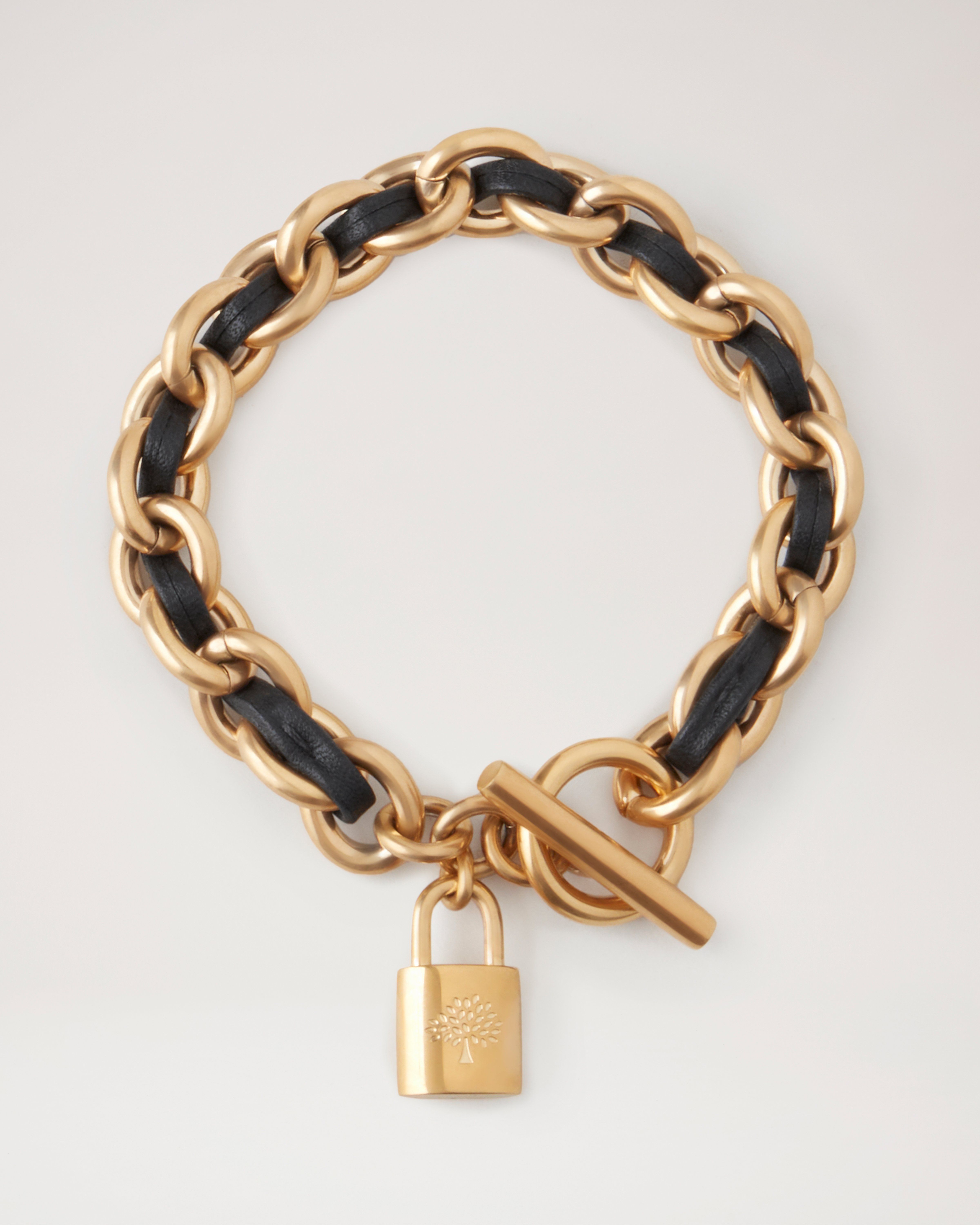 Lily Leather Chain Bracelet Medium