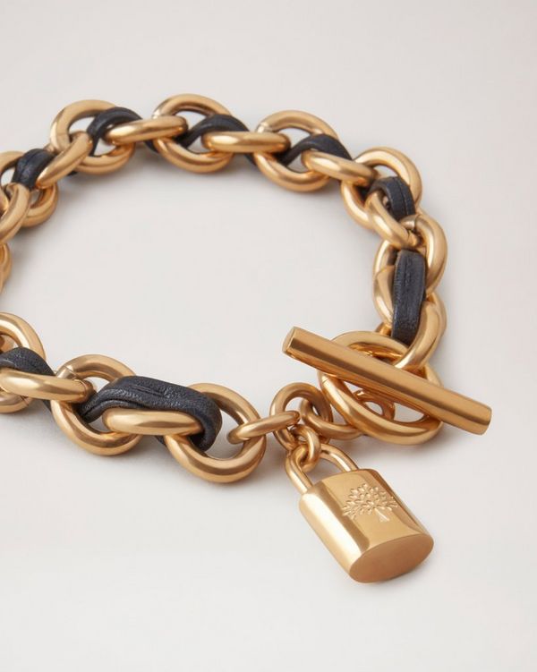 Lily Leather Chain Bracelet Medium