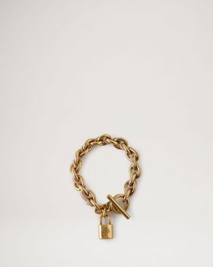 Louis Vuitton Chain ID Bracelet Gold Brass Metal