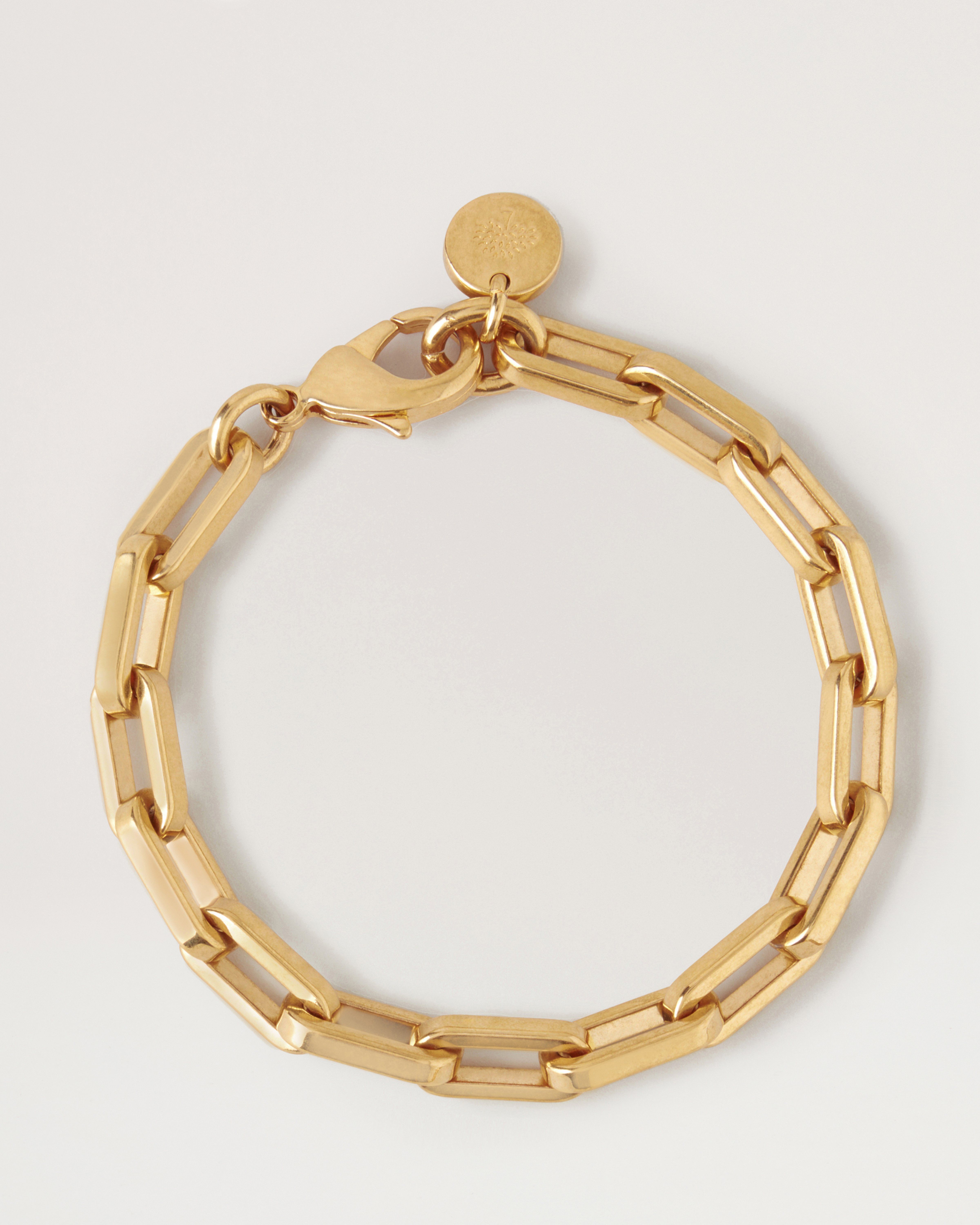 Louis Vuitton gold monogram link chain bracelet preorder, Women's