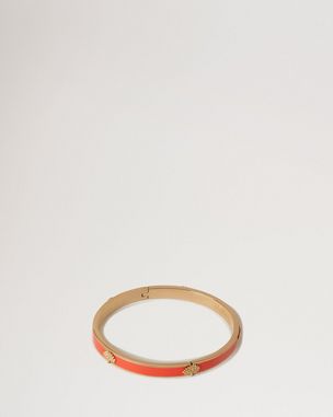 mulberry-tree-enamel-bracelet-coral-orange-mixed-material