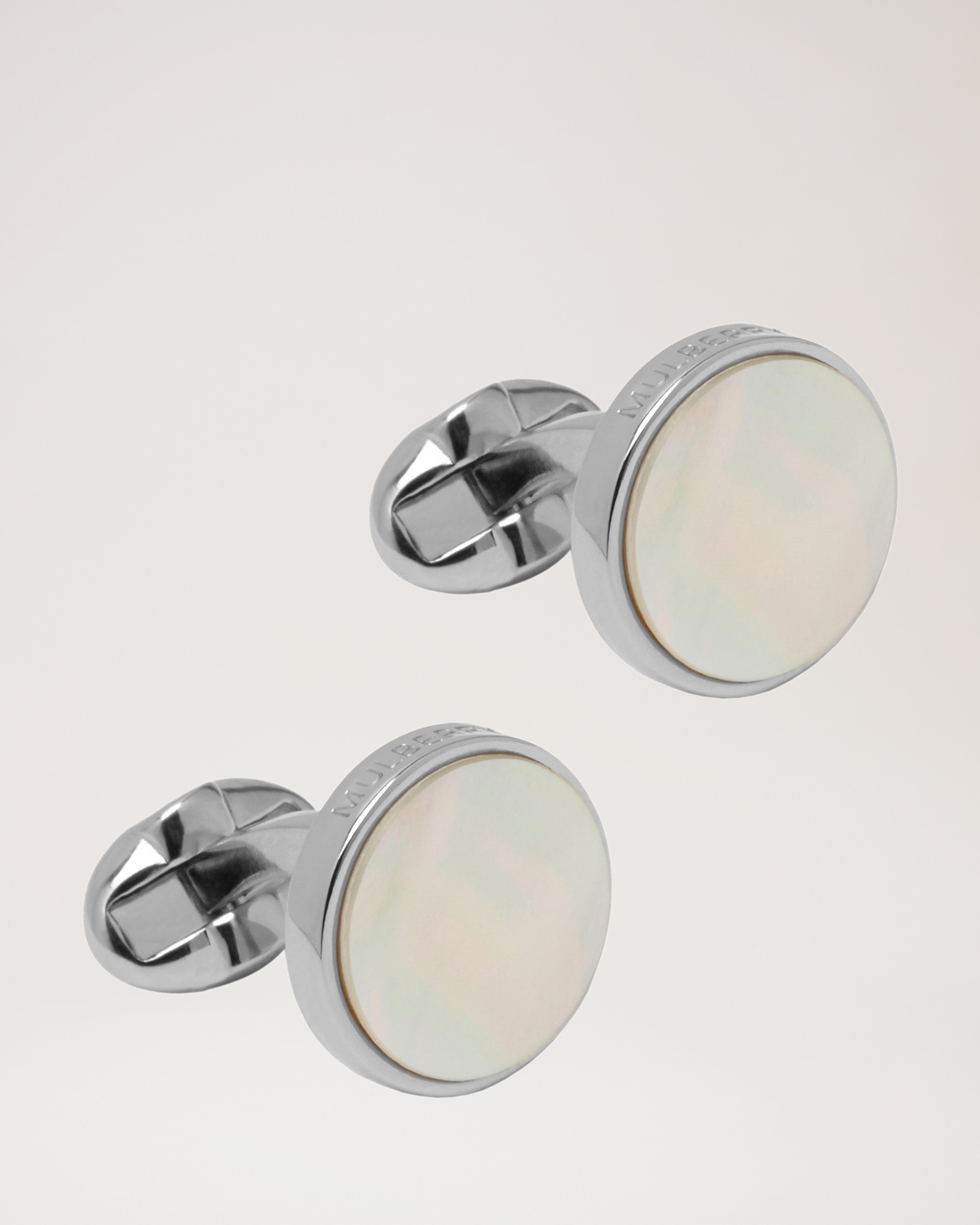 Semi Precious Round Cufflinks