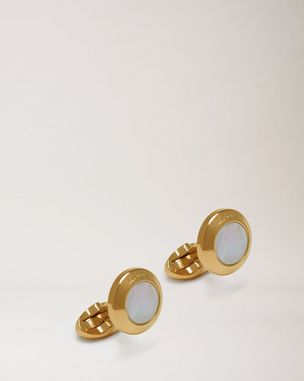 Round Mother of Pearl Cufflinks