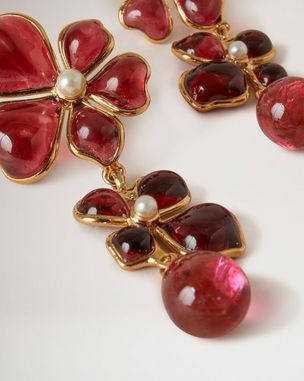 flower-garden-pendant-earrings-pink-brass