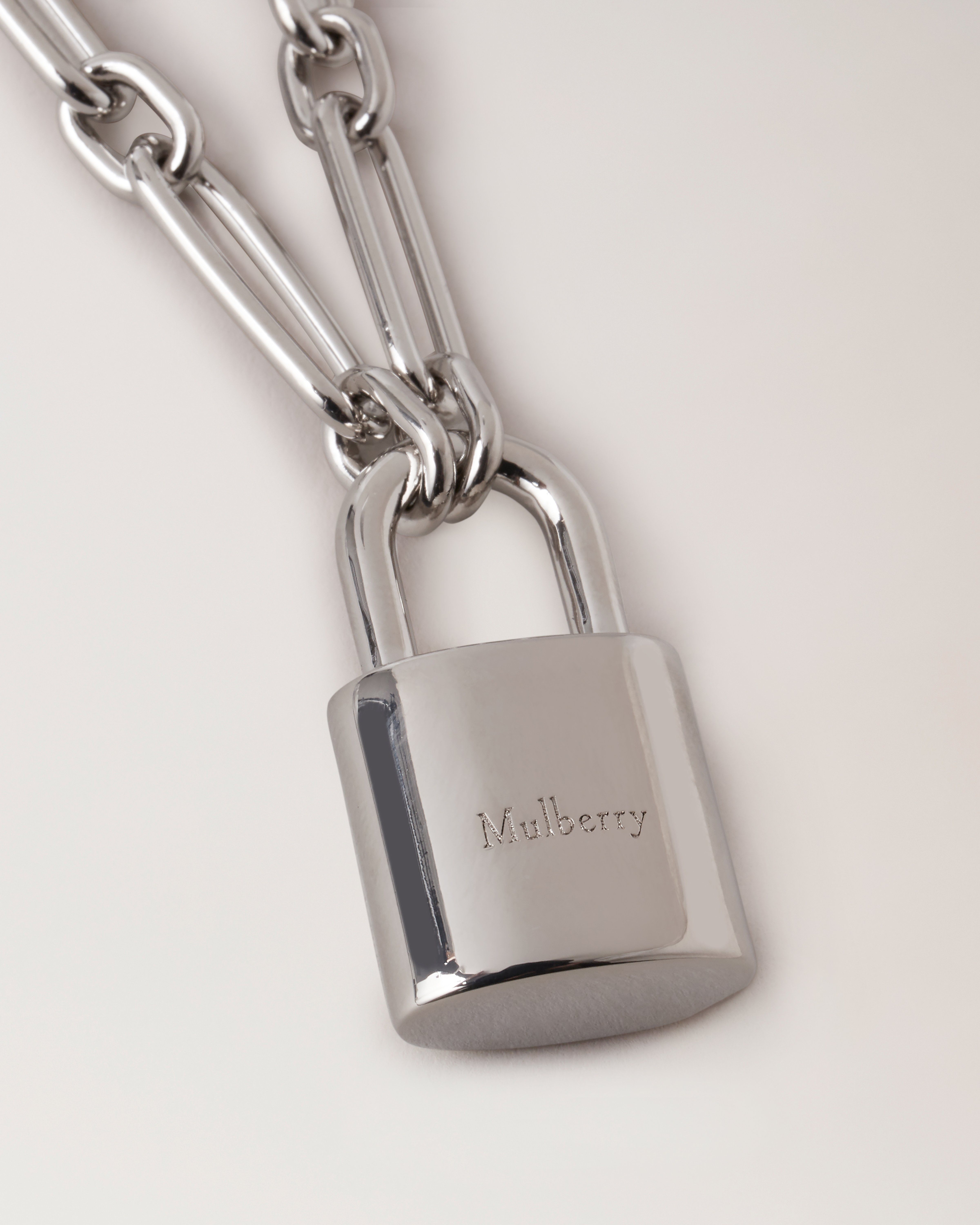 Stainless Steel Padlock Necklace Silver Padlock Necklace 