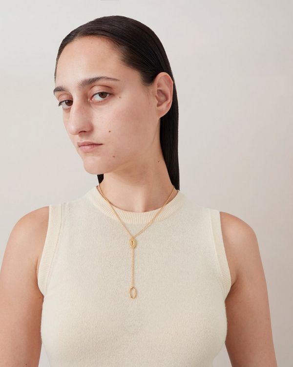 Bayswater Long Necklace | Gold Plated Brass | Women | Mulberry
