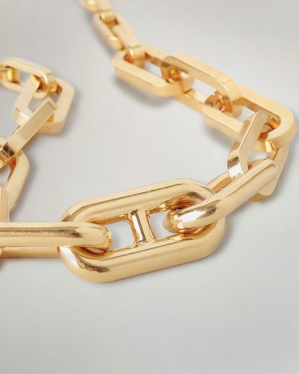 Brass Gold Western Wear Alphabet Letter Necklace, Card
