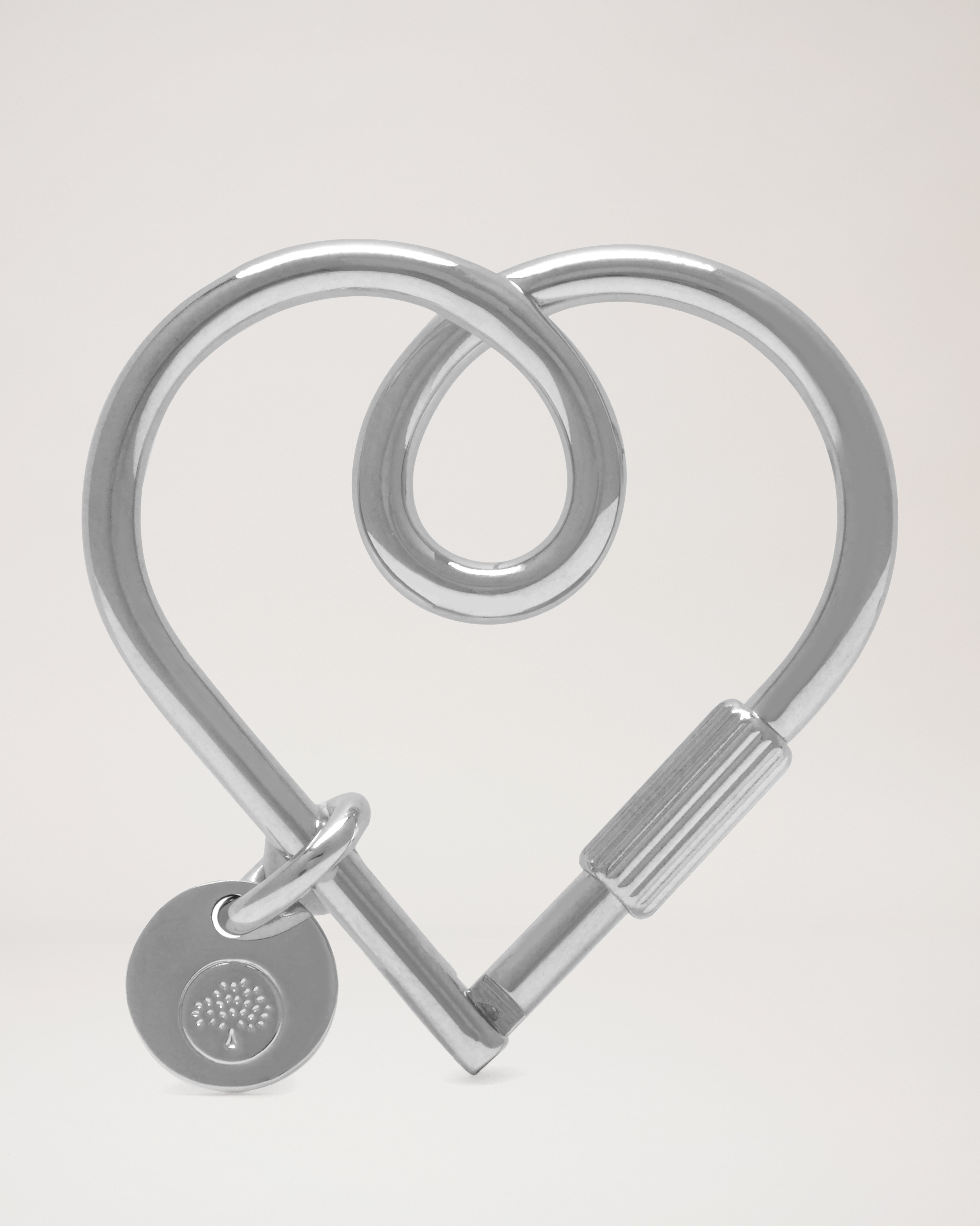 Mulberry looped heart keyring hot sale