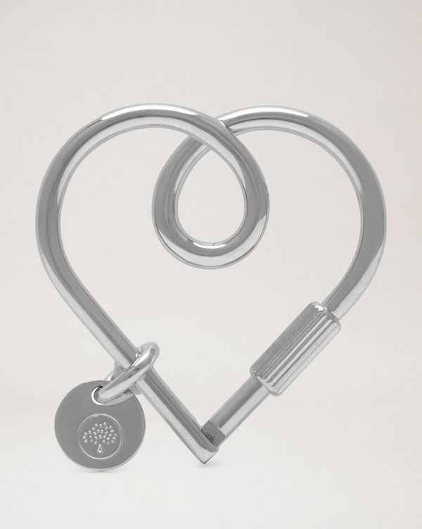 Metal hot sale heart keyring